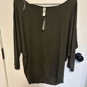 Mahina Forest Green Tunic Top